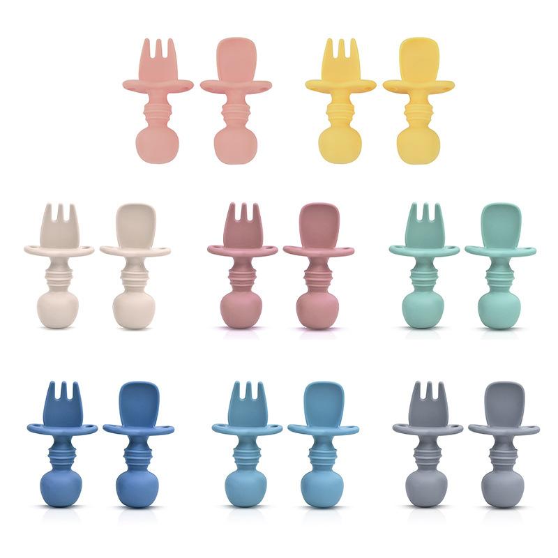 Baby Short-handled Teething Spoon for Learning To Eat