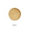 Handmade Weaving Round Bamboo Sieve Raft Natural Bamboo Fruit Dish Rattan Bread Basket for Dinner Storage Plate DIY Home Decor