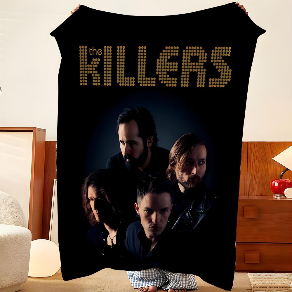 Music T-The K-Killers Throw Flannel Throw Blanket, Lightweight Cozy, Durable Washable cute Cool