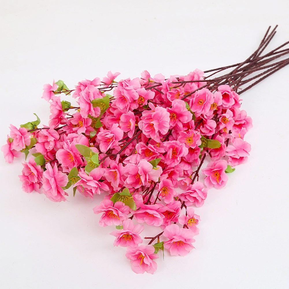 Simulation Artificial Cherry Blossom Branches 65cm Simulation Peach Blossom  Home Dining Room