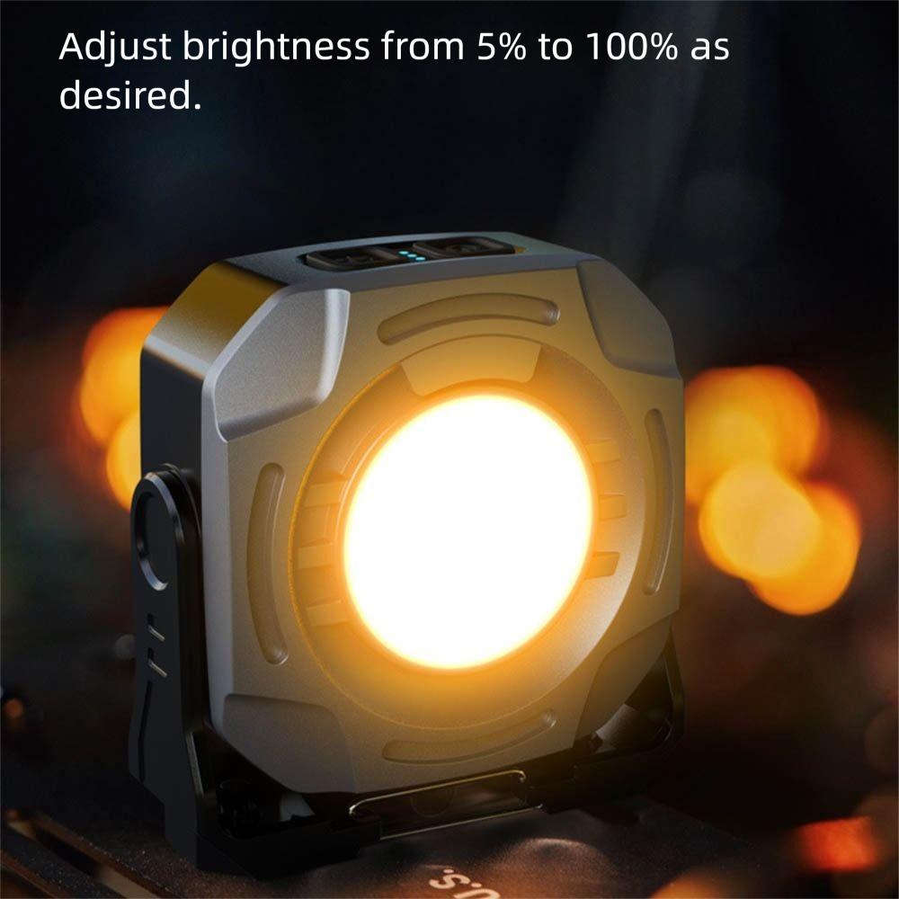 With Magnet And Hook Keychain   Work Light Infinitely Dimmable Emergency Repair Lamp  Outdoor
