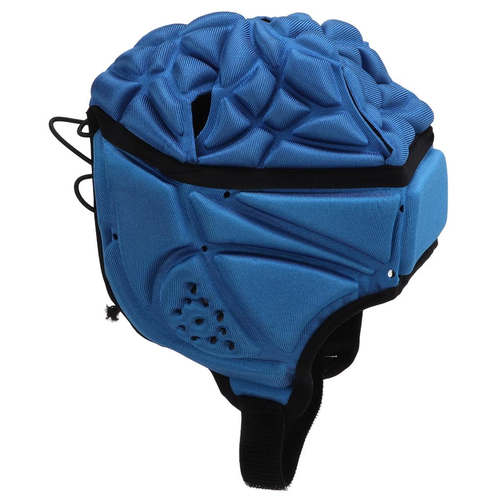 EVA Wstrząsoodporny Kask Piłkarski Ochrona przed Kolizją Piłka Nożna Ochraniacz na Głowę dla DzieciNastolatkówNiebieski