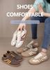 Spring Women's Retro Color Block Lace-up Sports Shoes - Plus Size German Training Style