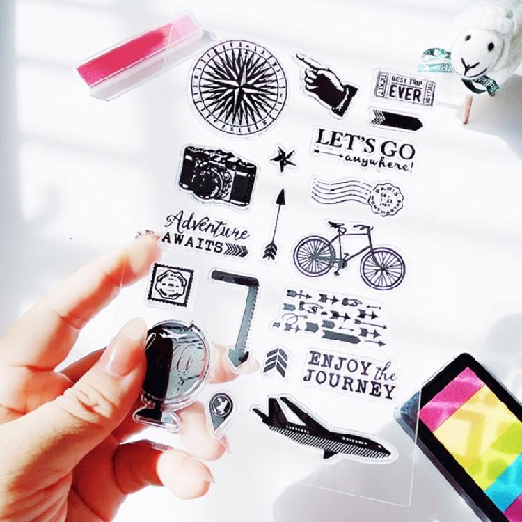 Clear Silicone Stampers Scrapbooking Stencil for Card Making DIY Journaling