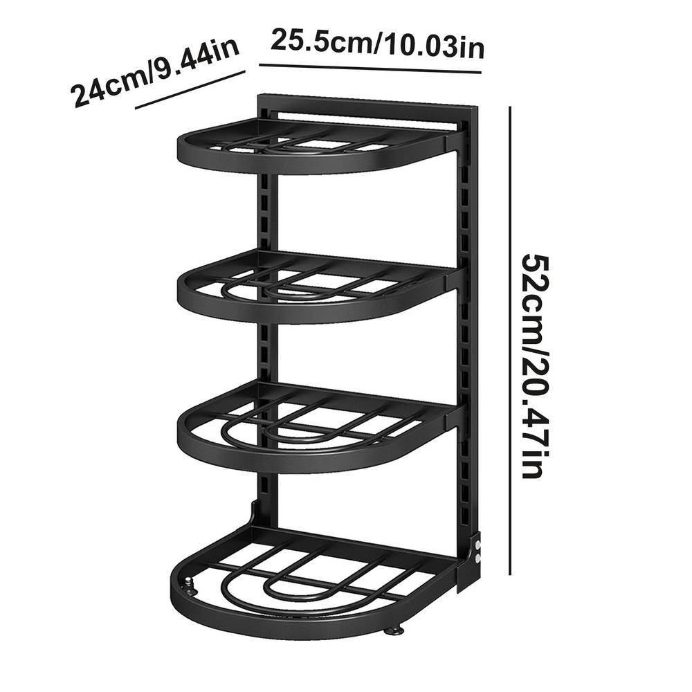 Kitchen Pot Organizer Rack Sink Standing Shelf Multi-layer Pot Storage Rack Household Cabinet Frying Pan Organizer Bowl Shelf