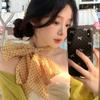 Polka Dots Chiffon Transparent Breathable Sunscreen Shawl Female Summer Thin Long Beach Towel Sun Silk Scarf