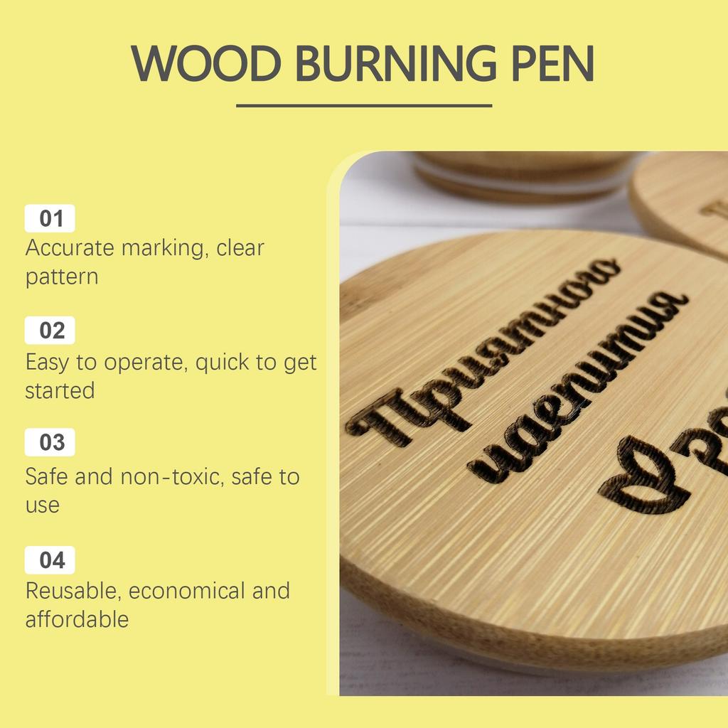 Pyrography Marker Pen Wood Pyrography Pen Burning Effect Pen Wood Marker Art Marker Pyrography Pen Pen 1.5ml
