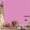 Geometric rhombus wallpaper, fine detail, powder pink 50x1000