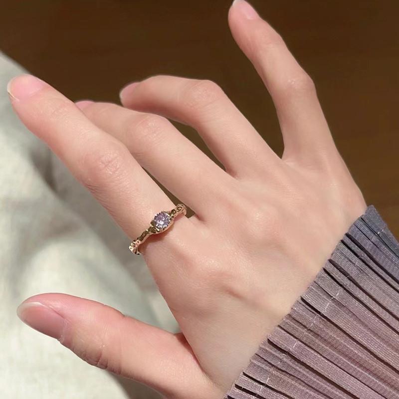 Stunning Glacier Mint Blue Enamel Ring Featuring Unique Floral Design For Women