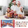 Calendrier de compte à rebours de Noël 2026 Ornement en Peluche Calendrier de l'Avent de Noël 24 Ornements aléatoires en Peluche pour Arbre de Noël Décoration de Fête