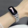 Luxury Diamond Watch Band for Mi Band 8 9 10 Detachable Women Slim Metal Strap for Mi Band 8Pro 9Pro Redmi Watch 4 5 6 Wristband
