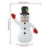 VidaXL Inflatable Snowman with LED 120 Cm, Inflatable Figure, Christmas Party Decoration, Inflatable Decoration, 345363