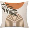 Printed Throw Pillow Case For Sofa Nordic Leaves Style Cushion Cover Pillow Case Home Decor 18 X 18 Inches