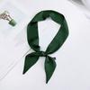 Handbag Scarf Solid Color Wear Resistant Lint Free Smooth Friendly to Skin Decorative Polyester Women Handbag Scarf Band Hair Neck Ribbon for Women