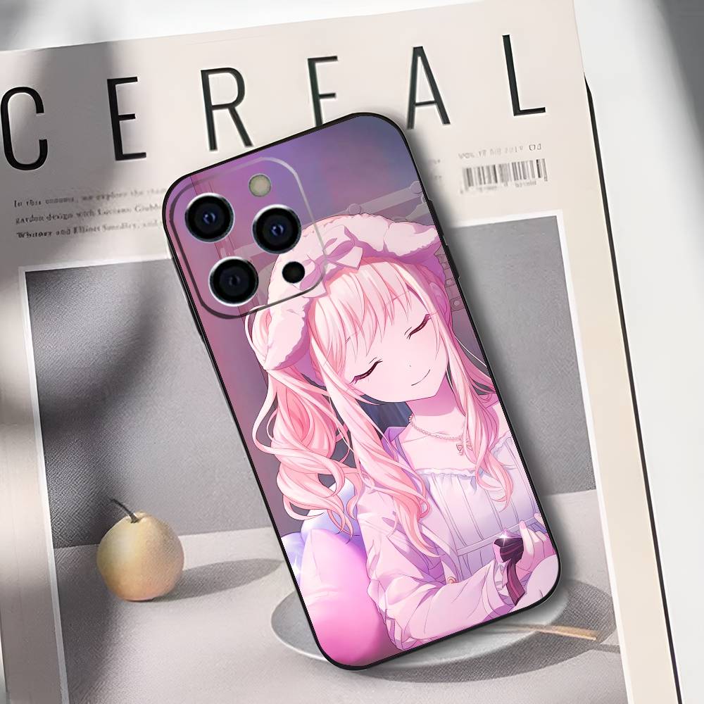 P-Project S-SEKAI Mizuki Akiyama Phone Case For IPhone 17,16,15,14,13,12,11,Plus,Pro,Max,Plus,XS,soft case Black silicone