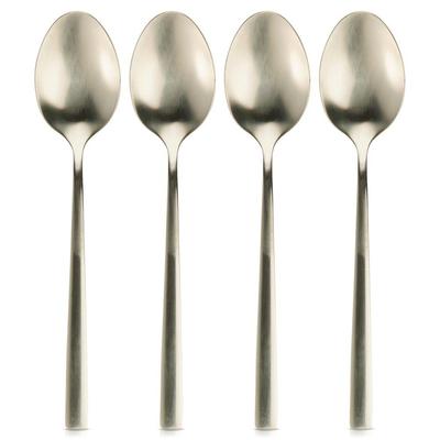 Gold Steel Tea Spoons 4 Pcs.