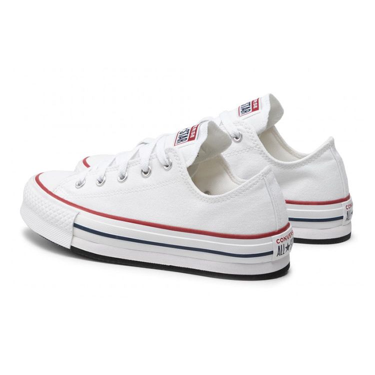 Converse Chuck Taylor All Star Classic Casual Durable Low Top Canvas Shoes Kids Sneakers White 272858C