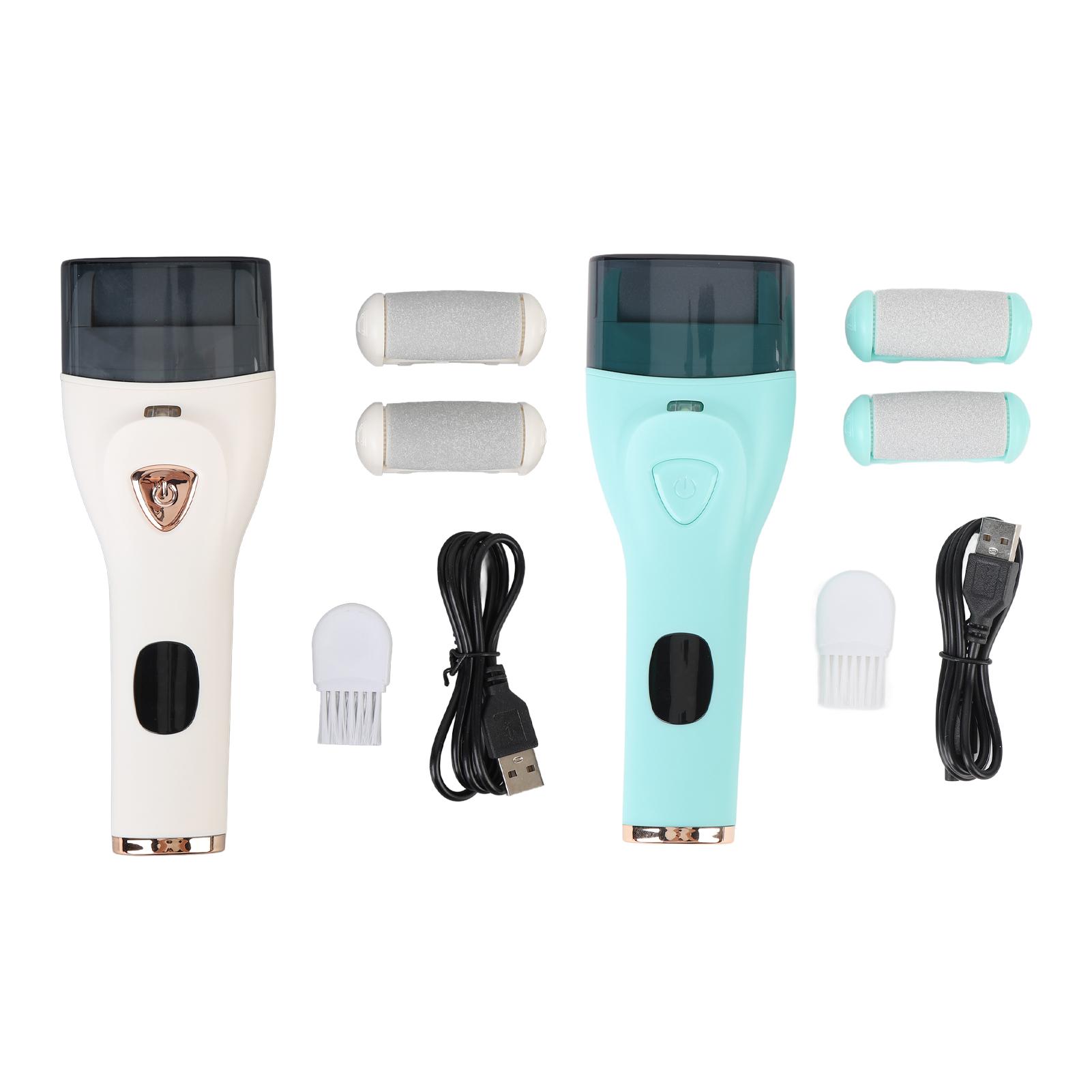 

Электрический инструмент для удаления мозолей на ногах, цифровой USB-аккумулятор, водонепроницаемый, полировщик омертвевшей кожи, портативный White