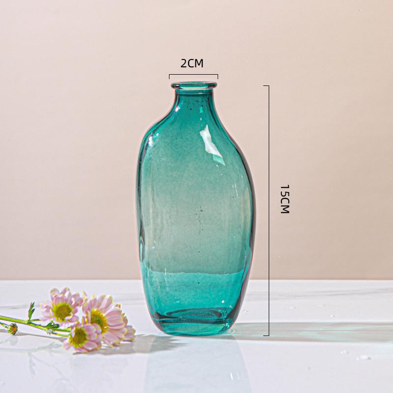 Minimalist Glass Vase for Hydroponic Green Plants - Perfect for Living Room Flower Arrangements and Home Decor