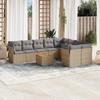 VidaXL Garden Lounge Set with Cushions 10 Pcs, Patio Sofas, Patio Furniture Set, Outdoor Furniture, 3256150