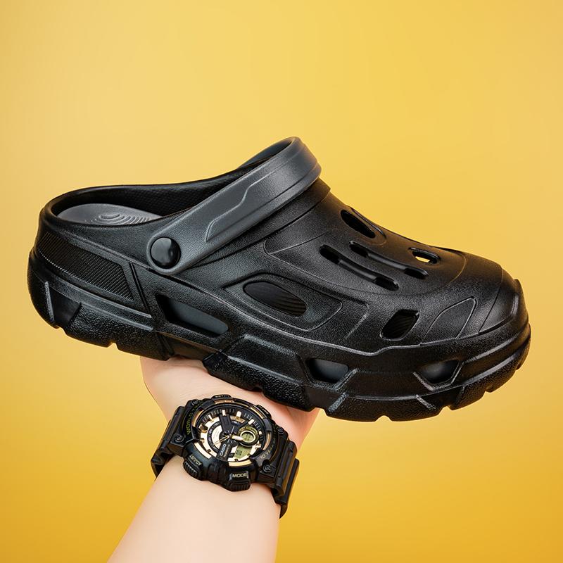 Fashion Summer Trend Mens Slippers Non-Slip Sandals Thick Soft Platform House Shoes Indoor Outdoor Shower Bathroom Slippers Casual Shoes