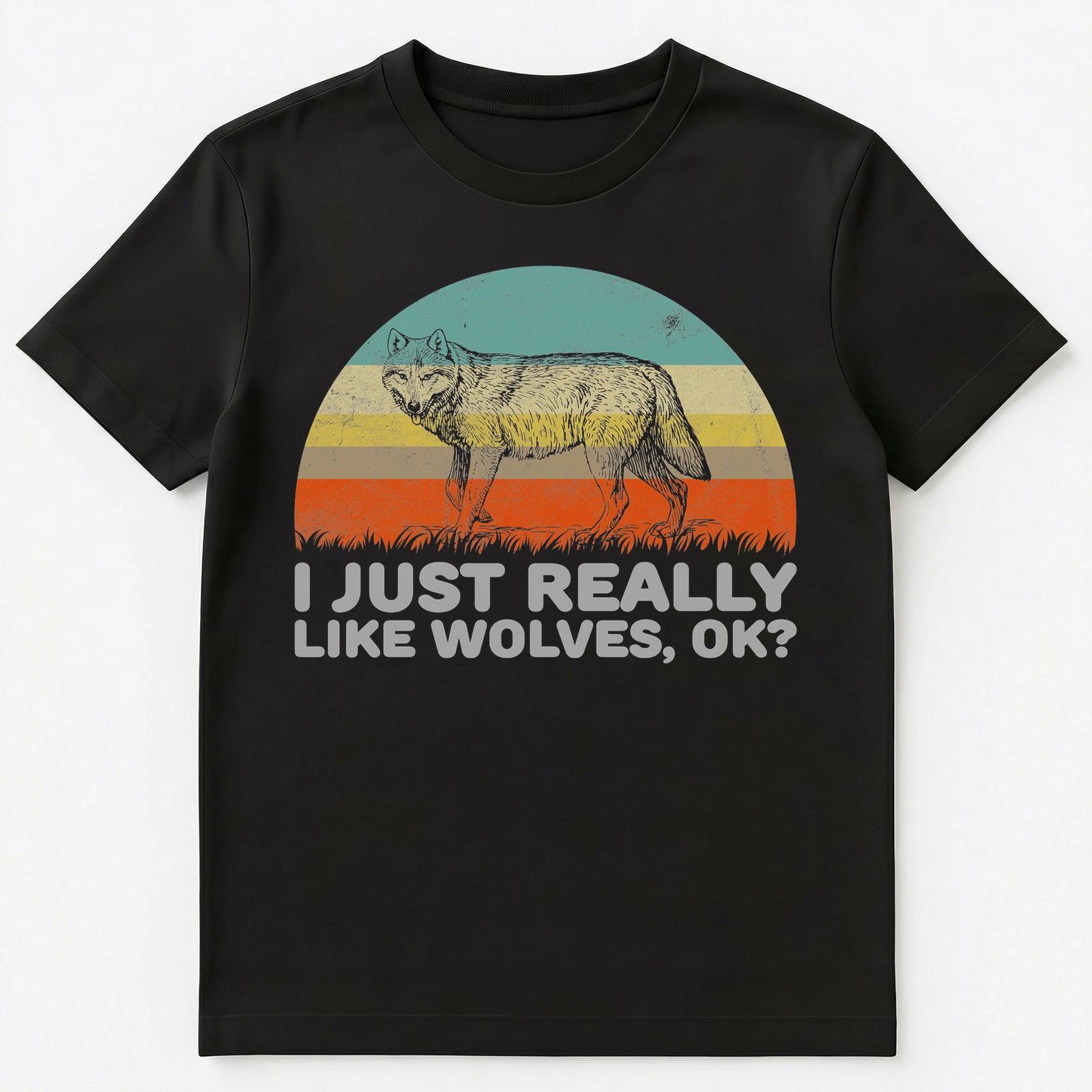 

Funny I Just Really Like Wolves Ok T Shirt Unisex T-Shirt S