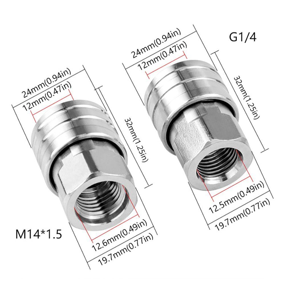 Silver High Pressure Washer Connector for 1/4 quick release connector Car Washer Lances