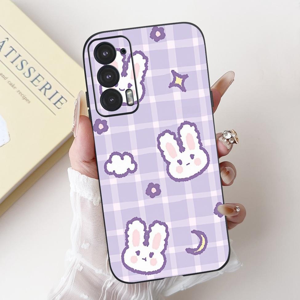 For Edge 20 20Pro 20Lite Phone Cover For Motorola Edge 20 Pro Case Silicone Luxury Fashion Love Cute Cat Girl Funny Cool Painted