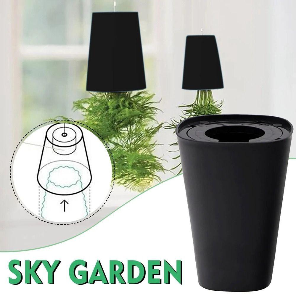 360-Degree Rotation Inverted Sky Garden Hanging Pot plastic Upside-Down Hanging Planter Pot New Upside Down Planter Flowerpot