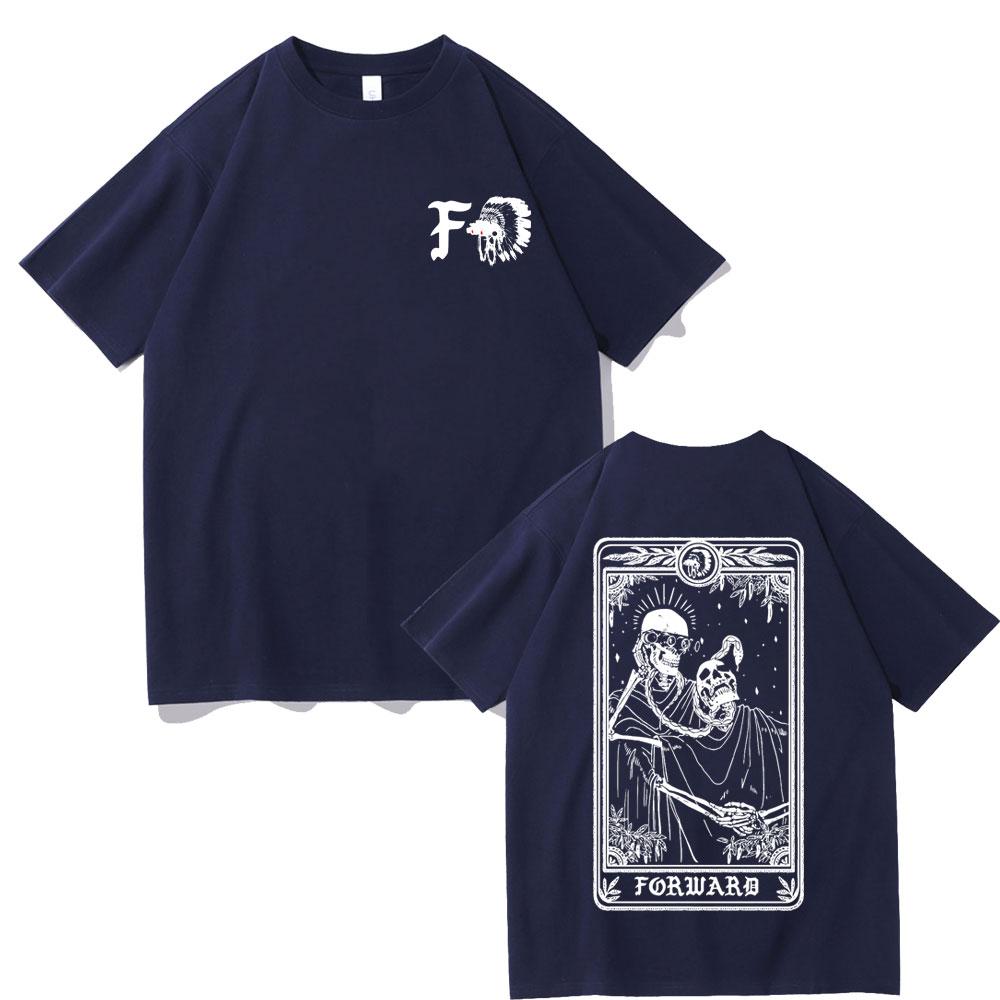 Forward Observations Group Skelett Grafik T-Shirt Herren Rock Oversized T-Shirts Unisex Mode Streetwear Unisex Damen Gothic T-Shirt