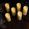 1/3/6 PCS Fernbedienung Religiöse Kirche LED Kerzen, 12,5 cm/5 Zoll Höhe Votiv Kunststoff Stumpenkerzen Tropfen