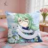 Baizhu Genshin Game Cushion Cover Short Plush Pillow Case Room Sofa Cushion Covers Home Decor Funda