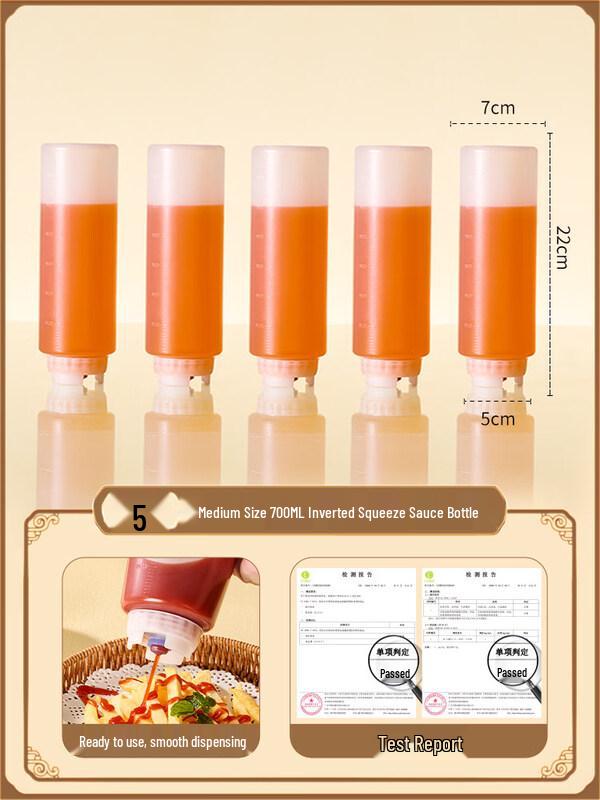 ZISIZ Salad Dressing Squeeze Bottle