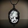 Statement Skull Cameo Pendant Necklace Unique Neck Chain Adornment Designed For Gothic And Punk Culture Admirers