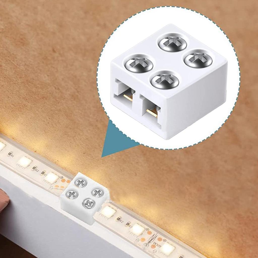 LED Light Strip Connectors 8mm LED Light Connectors User-Friendly LED Connector Versatile LED Strip Light Connectors LED Light