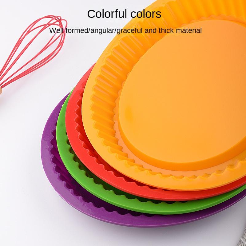 1pc 10inch High-Temperature Silicone Cake Mold for Easy Baking - Round Shape- Perfect for Cakes and Pizzas