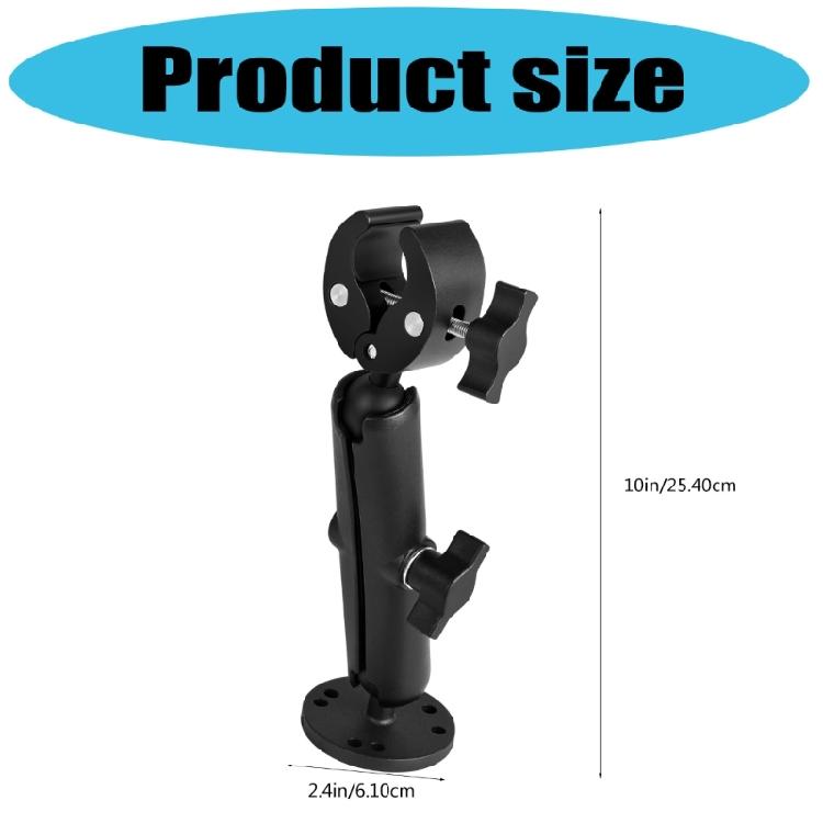 Universal Marine Trolling Motor Stabilizer Mount Bracket Rustproof Aluminum Construction Quick Installation