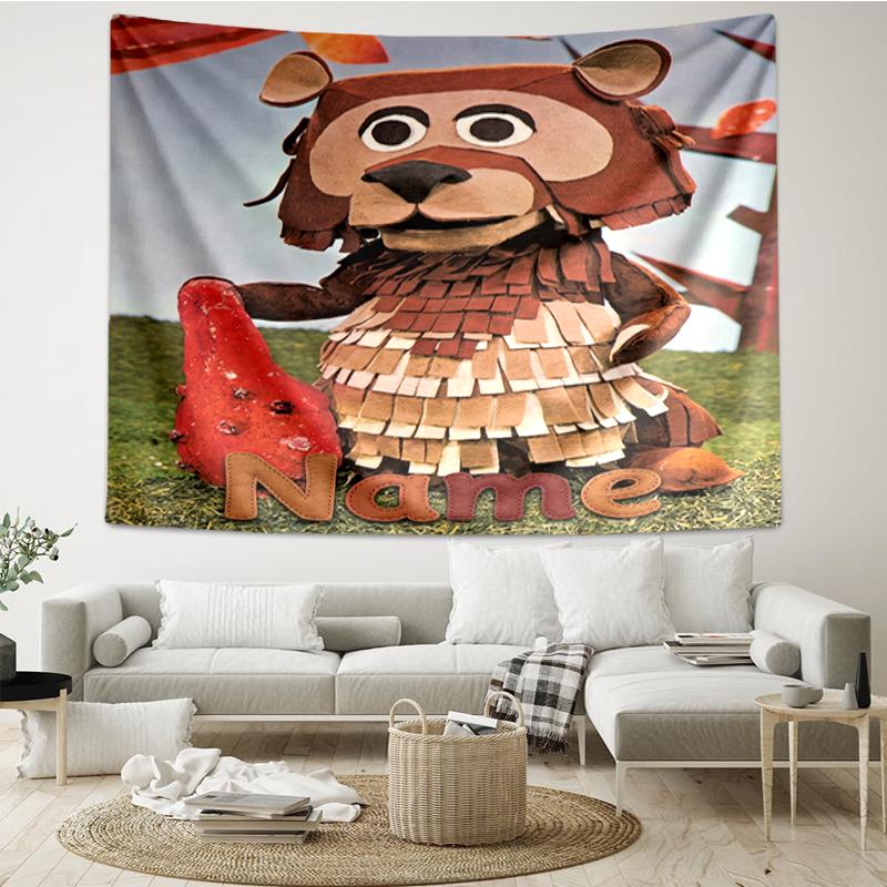 Custom Name de fabeltjeskrant Print Tapestry, Backdrop, Easy Setup, Ideal for Bedroom, Office & Living Room, with Aesthetic Wall Hanging Decor.