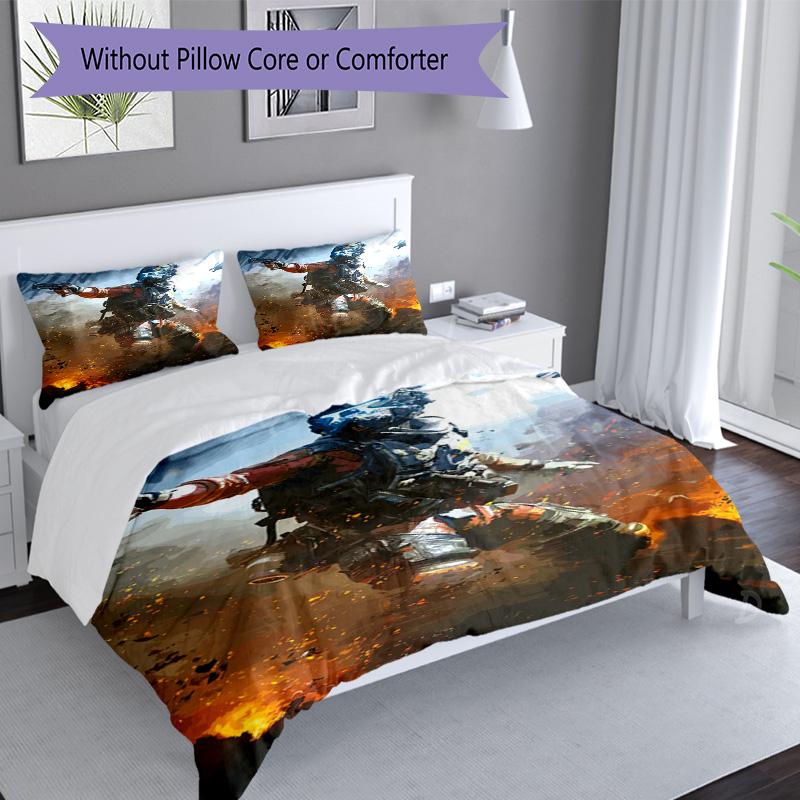 3Pcs Tactical Combat Grenade Action Bedding Quilt Set Quilt Cover Gift For Fans 1 Duvet Cover 2 Pillowcase Game642