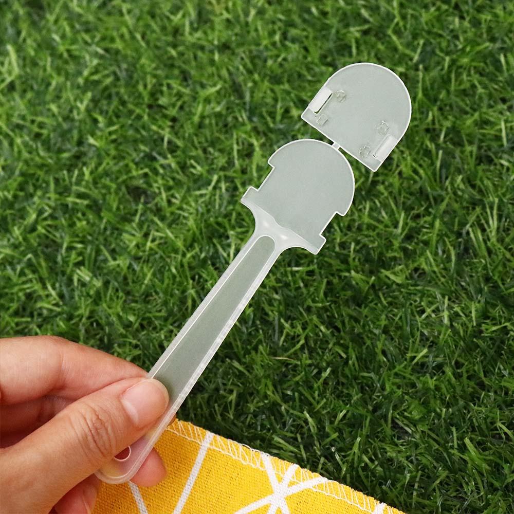 10Pcs Portable Hand Fan Handle Transparent Kindergarten Fan Handle Graffiti Fan Handle Fan