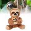 Cute Sloth Plush Toy Mother And Baby Soft Stuffed Animal Doll Kids Gift 20cm And 30cm