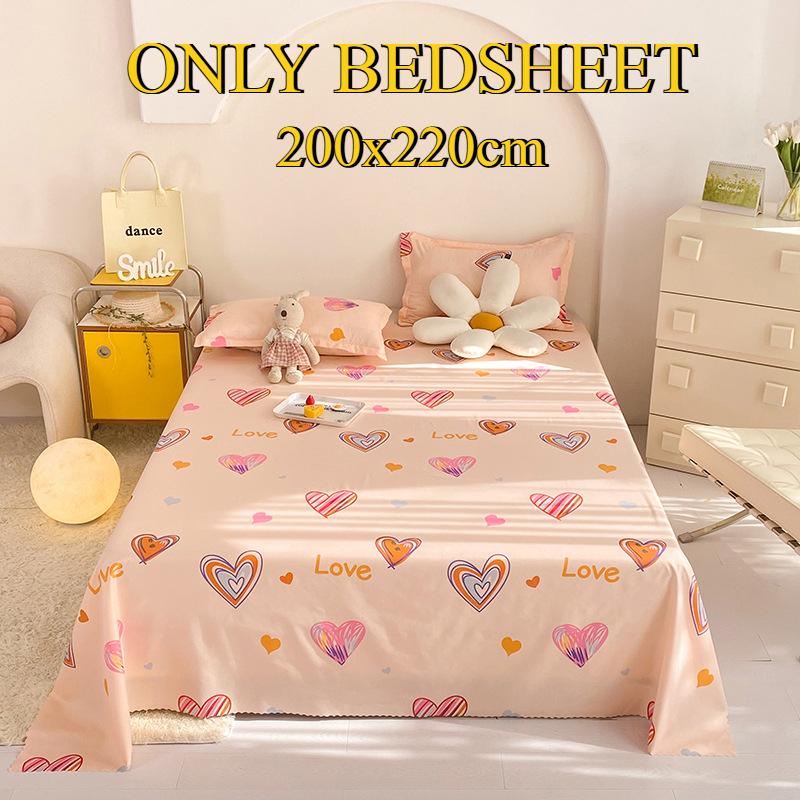 Bettlaken Hautfreundlich Gebürstet Verdickt Doppel Einzelbett Mehrspezifikationslaken für Alle Jahreszeiten