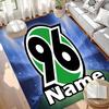 Custom Name Personalized Hannover 96 Football Print Carpet, Versatile Home Decor Rug, for Playroom, Apartment, Balcony, Entryway, Hallway Gift