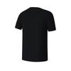 FILA Fitness Casual Comfortable Knitted Round Neck Short Sleeve T-Shirt Men Tops Deep-Black A11M521114F-BK