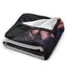 Johnny Hallyday  Plush Blankets Children  Flannel Throw Blanket For Bedroom Warm Soft  Quality Bedspread Gift Idea