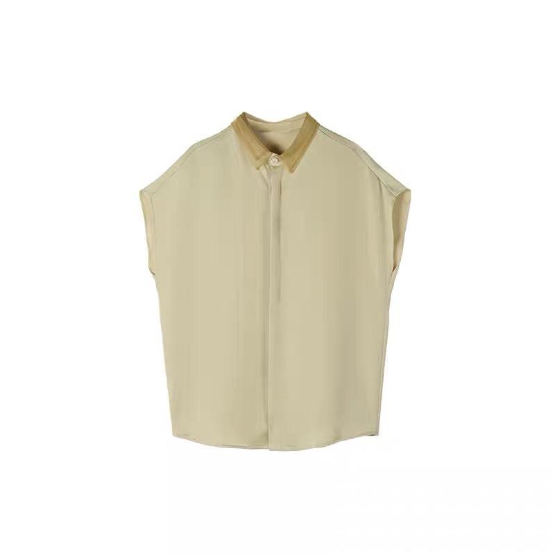 Summer Thin V-neck Casual Plus Size Shirts Women Fashion Short Sleeve Tops Button Up Loose Women Blouses Elegant Lapel Slim Fit Woman Shirt 26445