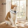 Lace Ruffle Cat Collar Collar, Elegant Pet Bandana Bib with Bow Knot, Retro Puppy Formal Neckwear Cute Princess for Cats Small Dogs Wedding