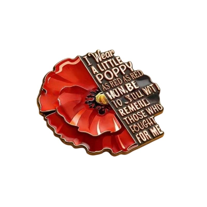Flower Shaped Brooch Premium Metallic Finish Enamel Coating Versatile Accessory for Everyday Elegances