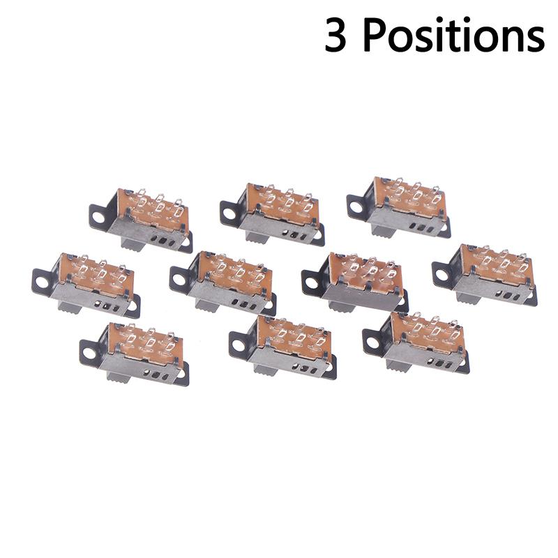 10 Stück Ss22F32 6 Pins 2 Positionen Ss-23F32 6 Pins 2 Positionen Dpdt Ein/Ein Mini Schiebe 0.5A Kippschalter