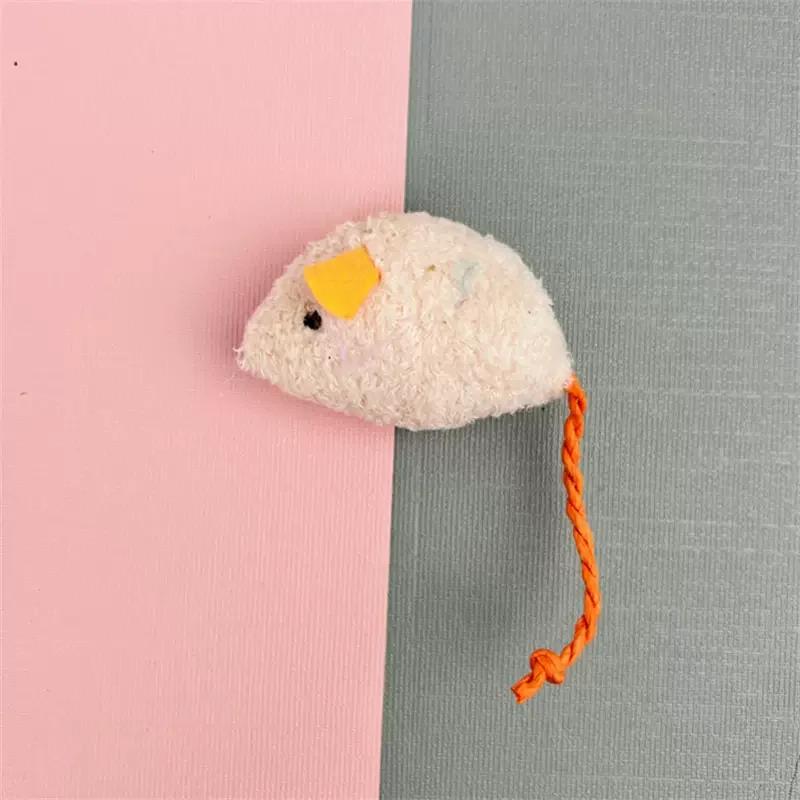 Fun Plush Mouse Cat Toy For Kitten Colorful Cute Plush False Mouse Pet Cat Accessories Pet Toy Mice Cats Catnip Toys Interactive
